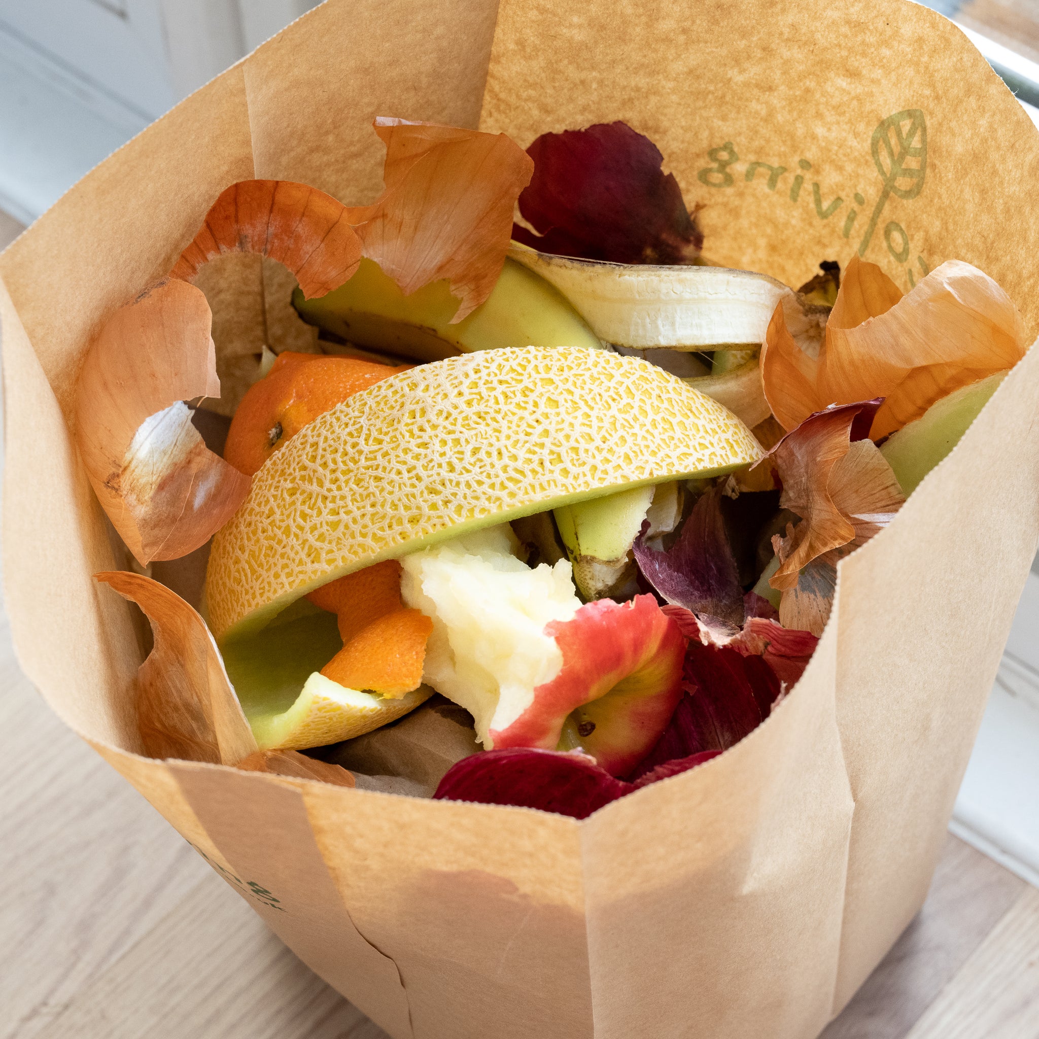 Kitchen Food Waste Bag - Compostable Bag - Leak Resistant -%100 Paper  Cellu... | eBay