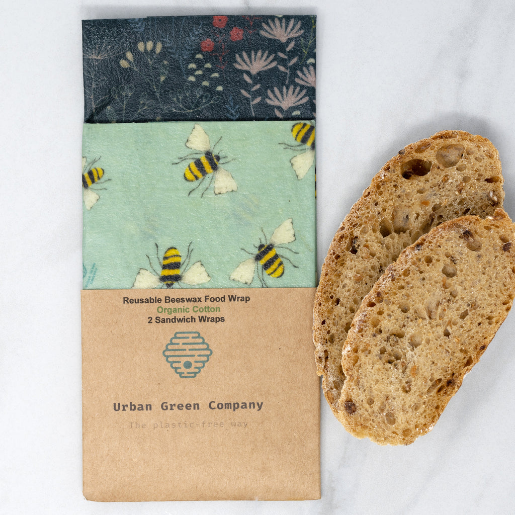 Bees Wax Sandwich Wraps Organic Cotton - Clearstone