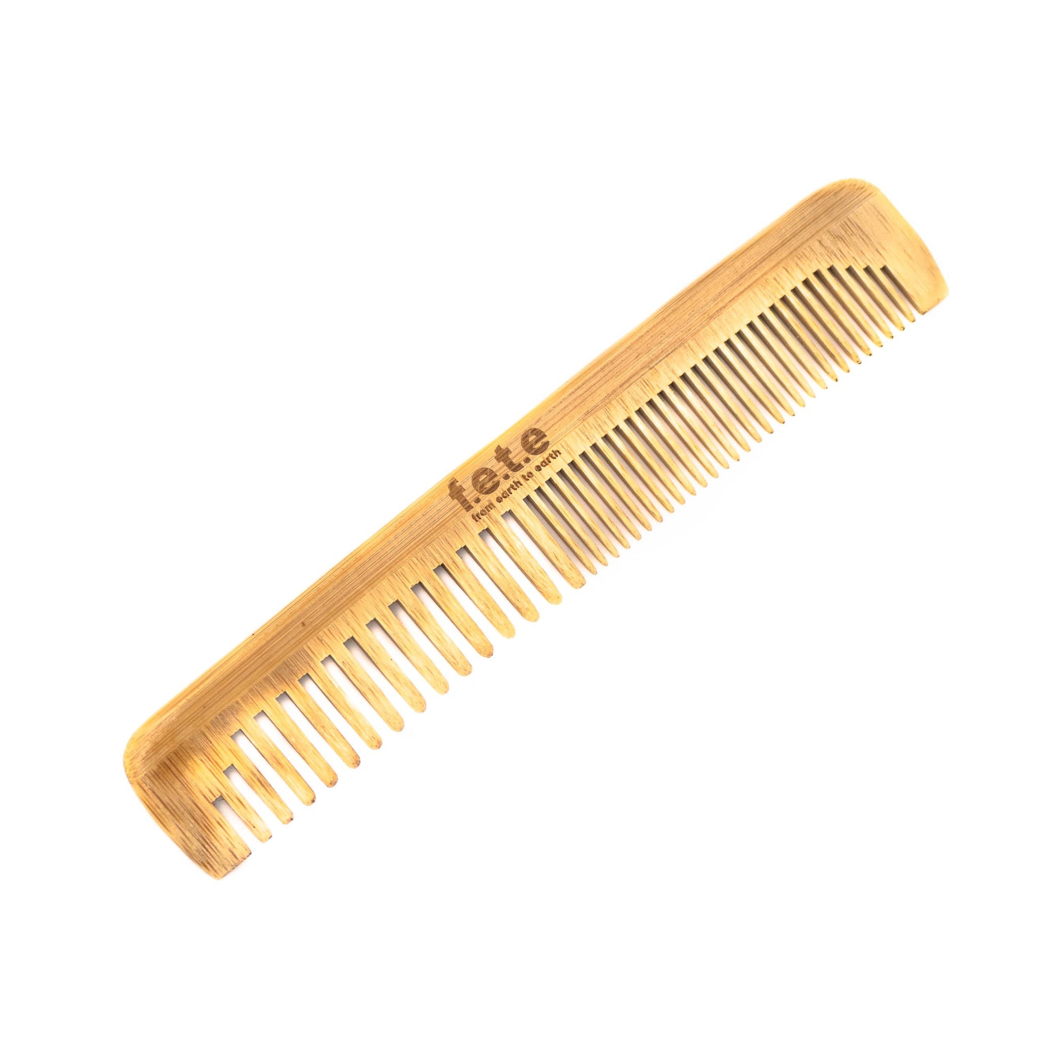 Narrow Toothed Bamboo Comb - Clearstone