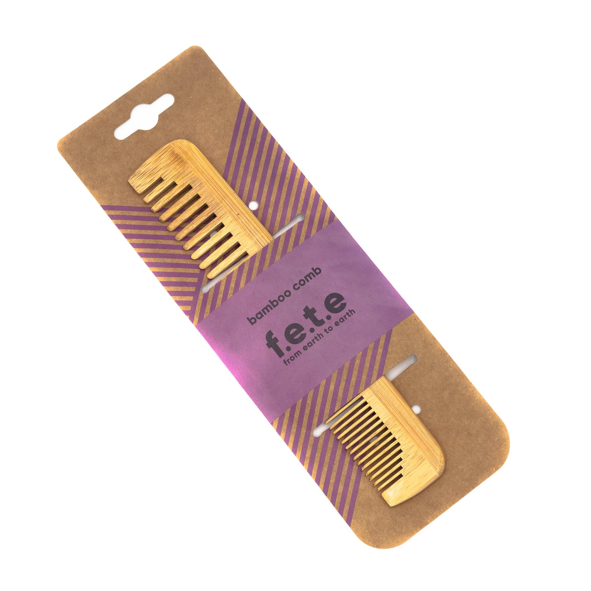 Narrow Toothed Bamboo Comb - Clearstone