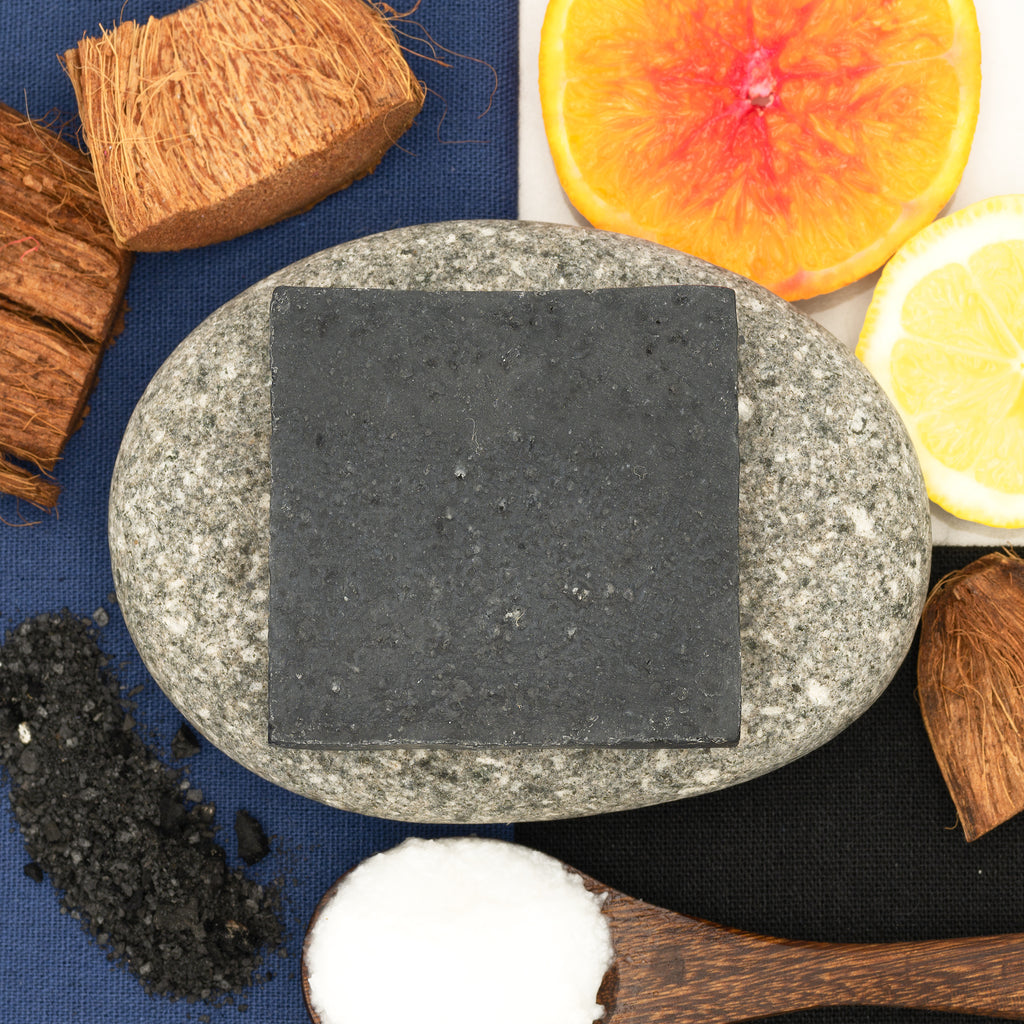 Sandalwood, Clary Sage & Lemon with Activated Charcoal 100g - Shampoo Bar - Clearstone